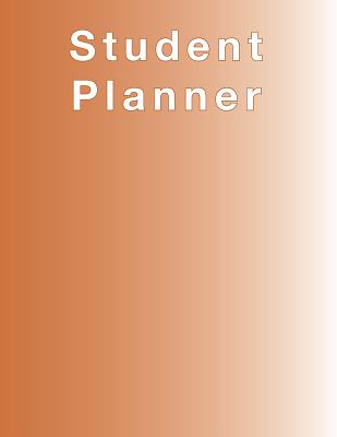 Burnt Orange Planner, Agenda, Organizer for STUDENTS, (undated) large 8.5 x 11, Weekly View, Monthly View, Yearly View - Terrazas, April Chloe