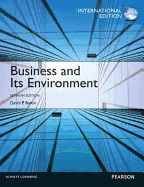 Business and Its Environment: International Edition