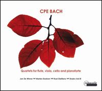 C.P.E. Bach: Quartets for Flute, Viola, Cello & Piano - Jan de Winne (baroque flute); Marten Boeken (viola); Martijn Cornelissen (cello maker); Roel Dieltiens (cello);...