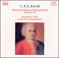 C.P.E. Bach: Sonatas for Flute and Harpsichord, WQ . 83-87 - Bla Drahos (flute); Zsuzsa Pertis (harpsichord)