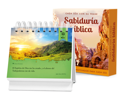 Cada Dia Con Su Frase Sabiduria Biblica: Un Diario Quotebook En Practico Formato de Escritorio - Sola, Jorge (Translated by), and Wexler, Brooke (Compiled by)