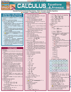 Calculus Equations & Answers Laminated Reference Guides