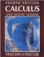 Calculus: With Analytic Geometry - Protter, Murray H