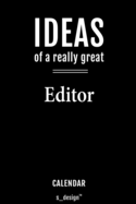 Calendar for Editors / Editor: Everlasting Calendar / Diary / Journal (365 Days / 3 Days per Page) for notes, journal writing, event planner, quotes & personal memories