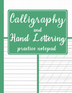 Calligraphy and Hand Lettering Practice Notepad: Modern Calligraphy Slant Angle Lined Guide, Dot Grid Paper Practice & Alphabet Practice Sheets for Beginners, Perfect Binding - Red Cover