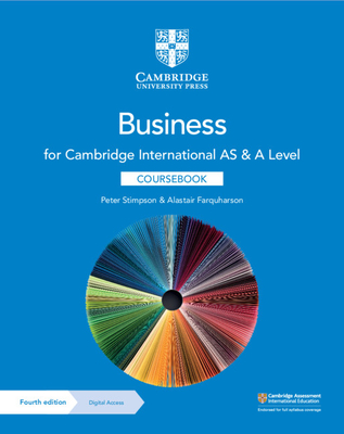 Cambridge International AS & A Level Business Coursebook with Digital Access (2 Years) - Stimpson, Peter, and Farquharson, Alastair