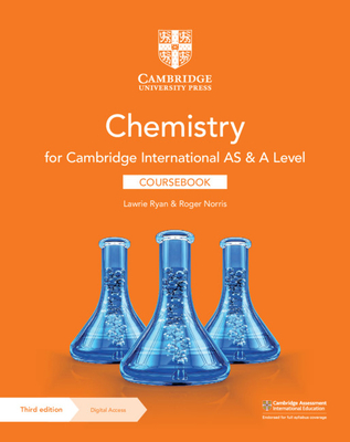 Cambridge International as & a Level Chemistry Coursebook with Digital Access (2 Years) - Ryan, Lawrie, and Norris, Roger