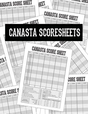 Canasta Score Sheets: Scoring Pad for Canasta Card Game - Game Record Keeper Notebook - Point Reference on Scoring Pad - Score Keeping Book - 8.5" x 11" - 100 Pages - Publishing, Maige
