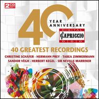 Capriccio 40 Year Anniversary: 40 Greatest Recordings - Andreas Staier (fortepiano); Anne Schwanewilms (soprano); Bo Skovhus (baritone); Burkhard Glaetzner (oboe);...