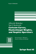 Carleson Curves, Muckenhoupt Weights, and Toeplitz Operators