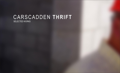 Carscadden Thrift: Selected Projects - McDonald, Ian Ross (Editor), and Nicholls, Jim (Foreword by)