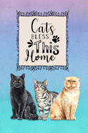 Cats Bless This Home: Password Logbook in Disguise with Gorgeous Cats Cover