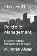 CFA level1: Portfolio Management: Complete Portfolio Management in one week