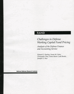 Challenges in Defense Working Capital Fund Pricing: Analysis of the Defense Finance and Accounting Service