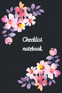 Checklist Log for women: checklist simple to-do lists to-do checklists for daily and weekly planning daily planner daily organizer 6x9 inch with 120 pages