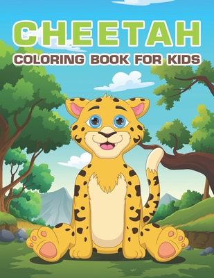 Cheetah Coloring Book for Kids: Easy & Cute Cheetah Coloring Pages - Dali, Raphael