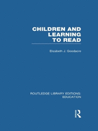 Children and Learning to Read (RLE Edu I)