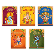 Children's First Mythology Stories: Pack of 5 Books (Ram, Shiva, Hanuman, Ganesha, Vishnu)
