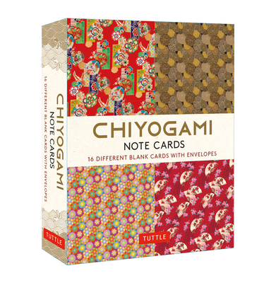 Chiyogami Japanese, 16 Note Cards: 16 Different Blank Cards with 17 Patterned Envelopes in a Keepsake Box! - Tuttle Publishing (Editor)