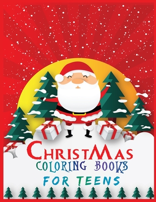 christmas coloring books for teens: Activity Coloring Book for Adults and Teens 40 + Pages 1 design per sheet: 8.5x 11 Inches - Journal, Second Language