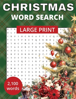 Christmas Word Search: 100 themed puzzles Large Print - Hearthside Press