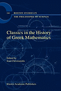 Classics in the History of Greek Mathematics