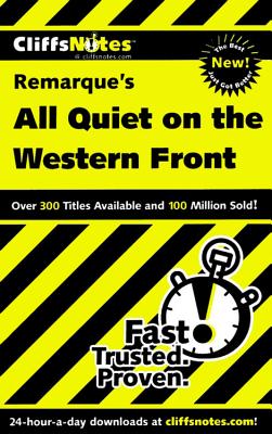 Cliffsnotes on Remarque's All Quiet on the Western Front - Van Kirk, Susan