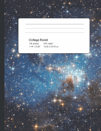 College Ruled Composition Book: Perfect Bound Outer Space Notebook 200 Sheets 100 Pages 7.44 x 9.69 inch Book
