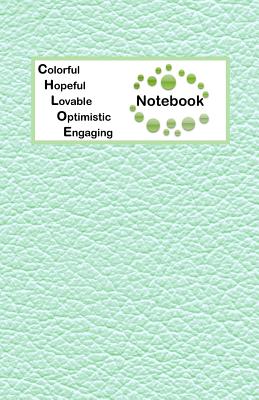 Colorful Hopeful Lovable Optimistic Engaging Notebook: Chloe Bullet Journal with imitation leather texture cover - Koch, Aquarius