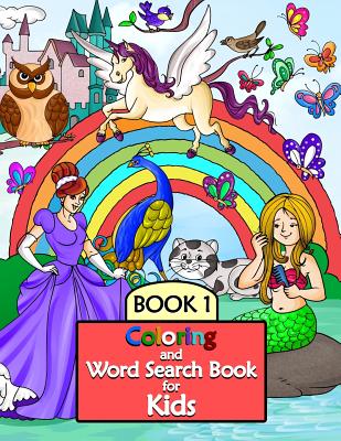 Coloring and Word Search Book for Kids: Book 1 - Coloring Book for Ages 5 and up. (US Version) - Selbherr, C