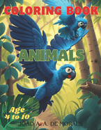 Coloring Book - Animals: Animal Coloring Book for Kids