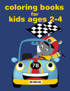 Coloring Books For Kids Ages 2-4: Christmas Book Coloring Pages with Funny, Easy, and Relax