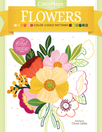 Colormaps Flowers: Color-Coded Patterns Adult Coloring Book