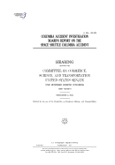 Columbia Accident Investigation Board's Report on the Space Shuttle Columbia Accident