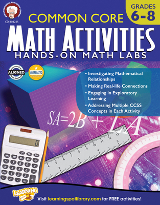 Common Core Math Activities, Grades 6 - 8 - Mace