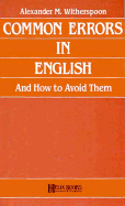 Common Errors in English and How to Avoid Them (Littlefield, Adams Quality Paperback No. 268)