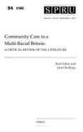 Community Care in a Multi-racial Britain: A Critical Review of the Literature