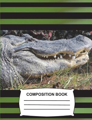 Composition Book: College Ruled 108 Pages - Alligator Notebook for School, Journal for Boys, Girls, Kids, Students & Teachers - Animal World Journals