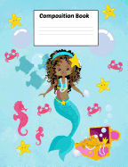 Composition Book: Mermaid Shikia Write and Draw Picture Notebook / Dotted Midline Handwriting Guide / Early Childhood Primary Kindergarten to Grade 4 / Ocean Mermaid Series