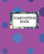 Composition Book: Purple Blue Dots Cover