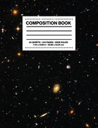 Composition Book Wide Ruled: NASA ESA Hubble Telescope Ultra Deep Field Galaxies Space Astronomy Notebook Journal Logbook