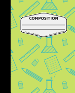Composition: Green Science - Wide Ruled Composition Notebook