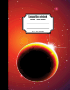 Composition notebook graph ruled paper 8.5 x 11" 200 page 4x4 grid per inch, Mars Venus outer space: Large composition book journal for school student/teacher/office
