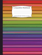 Composition Notebook: Jewel-Tone Stripes, Wide-Ruled, 200 Pages Notebook