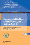 Computational Intelligence, Communications, and Business Analytics: Second International Conference, CICBA 2018, Kalyani, India, July 27-28, 2018, Revised Selected Papers, Part II