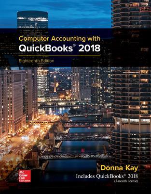 Computer Accounting with QuickBooks 2018 - Kay, Donna