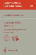 Computer Vision - Eccv '94: Third European Conference on Computer Vision, Stockholm, Sweden, May 2 - 6, 1994. Proceedings, Volume 2