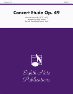 Concert Etude, Op. 49: Solo Trumpet and Concert Band, Conductor Score & Parts