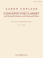 Concerto for Clarinet: Clarinet and String Orchestra, with Harp and Piano New Edition