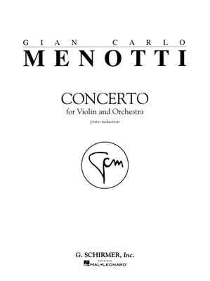 Concerto: Score and Parts - Gian-Carlo, Menotti, and Menotti, Gian-Carlo (Composer)